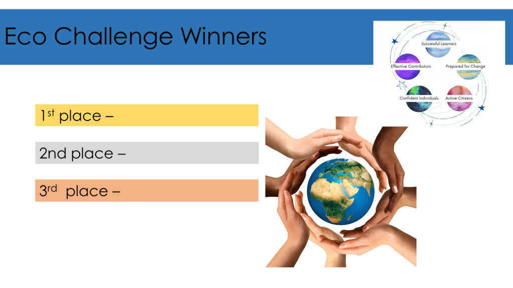 eco challenge winners slide from a darlinghurst academy assembly