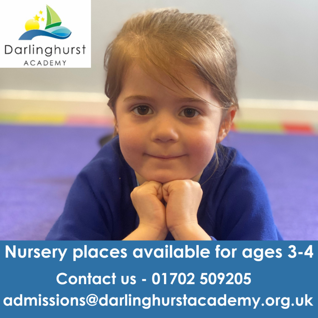 Nursery places available for ages 3 to 4 at Darlinghurst Academy Leigh-on-Sea